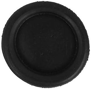 X-Dree 5pcs црна гума затворена слепа завршена дупка со жица кабел за кабел 35мм (5 парчиња gomma nera chiusa cieco cavo passacavi passacavo