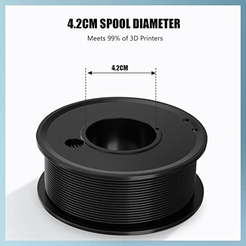 Филамента за печатач HAOSEGD 3D PLA 1,75 mm 3-Д материјали за печатење 5 бои пакет печатење филима 1,75 mm бело црно црно сино