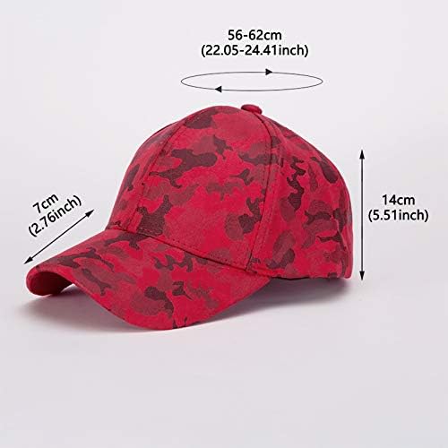 Бејзбол капи homenенски нови маскирни печатени капаци за заштита од сонце за водење додатоци за облека за бејзбол капа за бејзбол