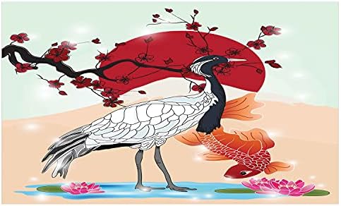 Зачудувачки држач за четкичка за заби од риба, јапонска култура инспирирана од кран и морски животни Сакура гранка уметност, декоративен