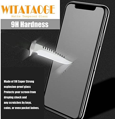 ВИТАТАОГЕ Пакет од 3 360° Заштитници На Мат Екран за iPhone 14 Pro Max Анти-Нула, Анти-Отпечатоци Од Прсти, Без Меурчиња, Калено Стакло 9h Цврстина