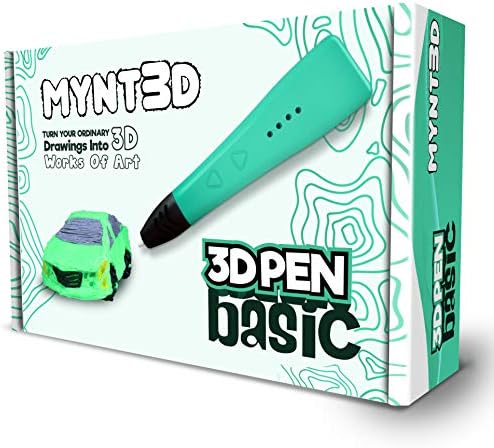 Mynt3d Basic 3D пенкало [ново за 2020] 1,75мм ABS и PLA компатибилно 3Д пенкало за печатење
