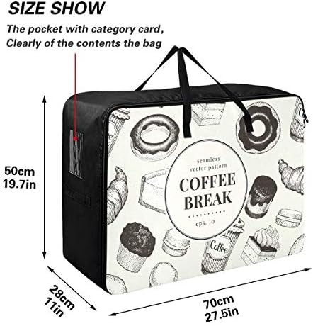 Подлога Торба За Складирање Со Голем Капацитет-Вкусна Јорган Облека Организатор Декорација Контејнер Патент Подвижна Торба