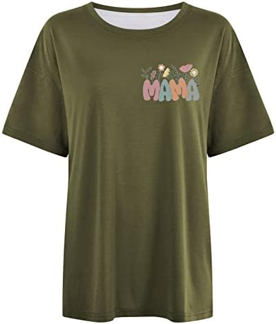 Преголеми маички за маици за жени, графички мета, симпатична шема за печатење со кратки ракави, лабави маици за маици за жени