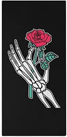 Ноќта на вештерките Роуз и скелетот за рака на рака на раката на раката, супер апсорбирачки крпи Брзо суво миење на миењето