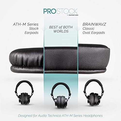 Brainwavz овчан коска ProStock Ath M50X надградени слушалки, ја подобрува удобноста и стилот без да го промените звукот - дизајниран