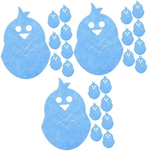 Абоофан 24 парчиња украси за прибор за јадење ракави симпатични сребрени приборни декоративни пилешки држачи сини забави со прибор за патеки
