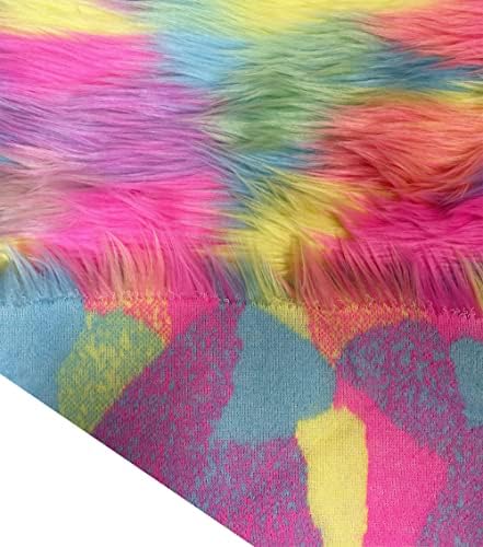 Евеја - бушава ткаенина од крзно од крзно - 30 x30 инчи - прецизно крзно крзно - пастелно крпеница - снабдување со занаетчиски занаети, хоби, костум,