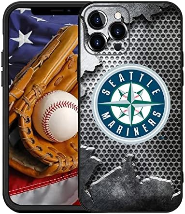 За Маринер Бејзбол Фанови Случај Покритие Компатибилен со iPhone 13 Pro Max, Тенок Фит Заштитни Назад Случај Школка Подарок За