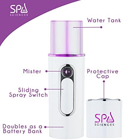 СПА Науки - Нано господар на лицето за вода Микро магла распрскувач - хидрирачки, освежувачки, смирувачки - за сите типови на кожа - USB полнење
