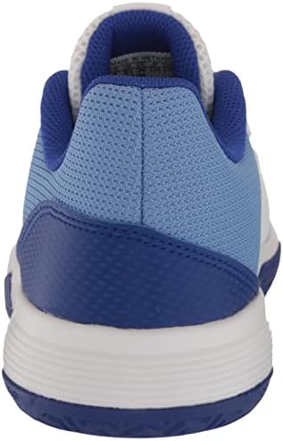 Тениски чевли на Адидас Кортфлаш, бела/пулсна нане/луцидна сина боја, 12,5 американски унисекс мало дете