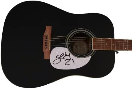 Линдзи Ел потпиша автограм со целосна големина Гибсон Епифон Акустична гитара w/ Jamesејмс Спенс автентикација JSA COA - Суперerstвезда