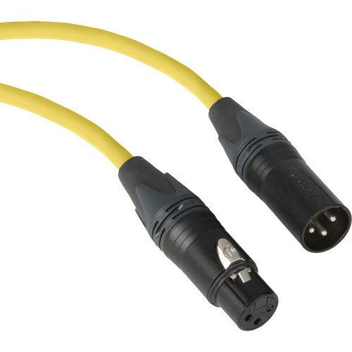 Копул Премиум перформанси 3000 серија XLR M до XLR F микрофон кабел - 100 ', жолт