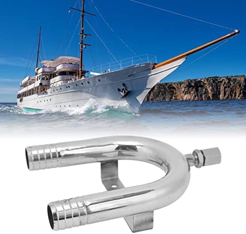 Qiilu 25 mm морски вентилатор јамка Анти сифон 316 вентил за вентил од не'рѓосувачки челик за морски RV јахт тоалет