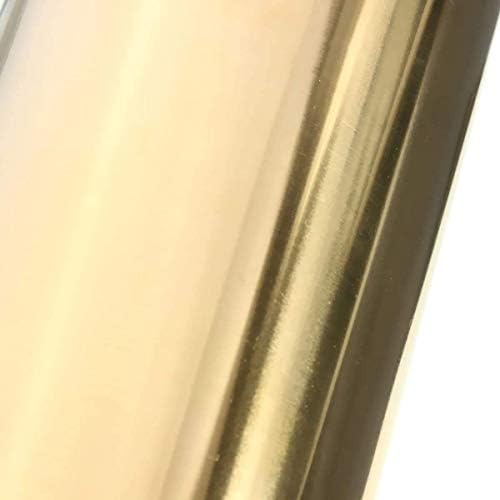 Xunkuaenxuan метална бакарна фолија qqi H62 тенка метална плоча во месинг бакарен лист за метална обработка, дебелина: 0. Должина од 5 мм: 2 м,