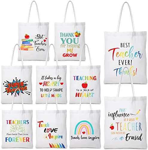 Чунг 10 Пакет Торби За Наставници Подарок За Дипломирање Назад На Училиште, Прв Училишен Ден, Крај На Семестарот, Подарок За