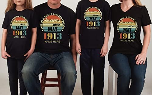Прези Персонализирана кошула 50-ти роденденски подароци за мажи страшни од мај 1973 година 50-годишна маица