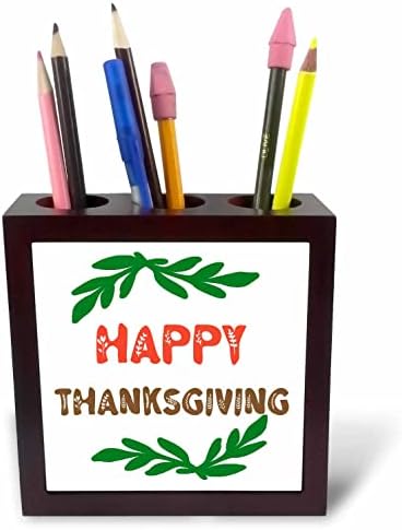 3дроза Среќен Денот На Благодарноста Typ Лист Типографија - Плочка Пенкало Носителите