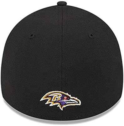 Нова ера Машка црна Балтимор Равенс 2023 NFL Draft 39Thirty Flex Hat, Small-Medium