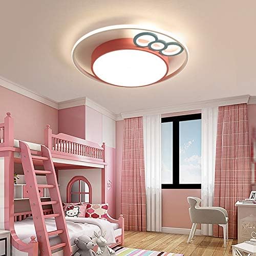 Детска соба за деца светло за бебиња, розова девојка ламба, предводена од покривот, детска детска соба, светло деца спална соба тавана