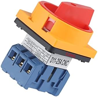 Gummy D11-25 Rotary Switch Selector Selector Changeover CaM Switch 25A 1 фаза 2 Позиција 4 Терминали Капка