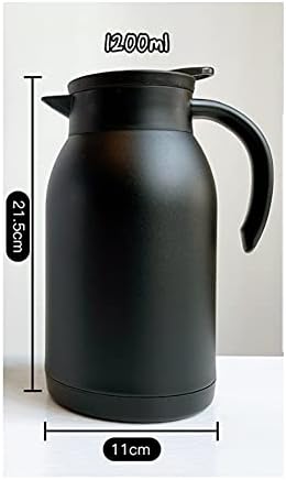 Zhuhw изолирано кафе карафе топла вода термичка тенџере за задржување на топлина дома чај со голем капацитет вакуум шише протекување не'рѓосувачки