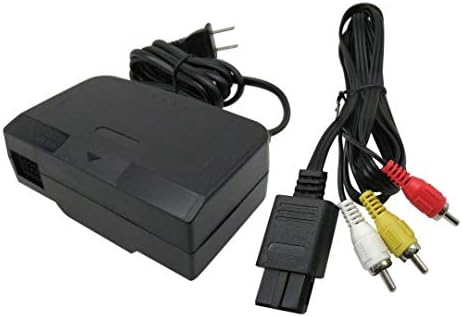 Снабдување со напојување со адаптер за сина елф и кабел за кабел за кабел за Nintendo 64