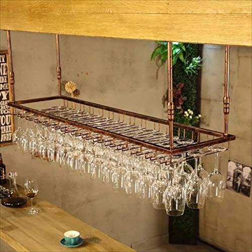 Fizdi Retro Sholf Вино стакло држач за железо Арт стакло вина суспензија вино стаклена решетка Шампањ стаклена решетка за стакло/бронза/120