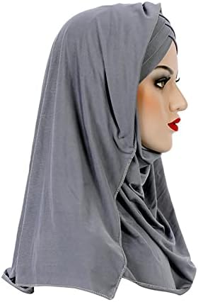 Сјајот муслимански турбан хиџаб капа долго хеџаб едно парче исламски шалови на главата шал обвивка за жени девојки