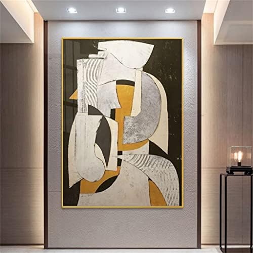 Yxbdn Апстракт маж и жена двојка wallидна уметност платно сликање модерна домашна дневна соба декор