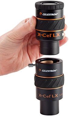 Celestron X-Cel LX Серија Окуларот-1.25-Инчен 9mm 93423 &засилувач; 93428 X-Cel LX 1.25-Инчен 3X Барлоу Леќа