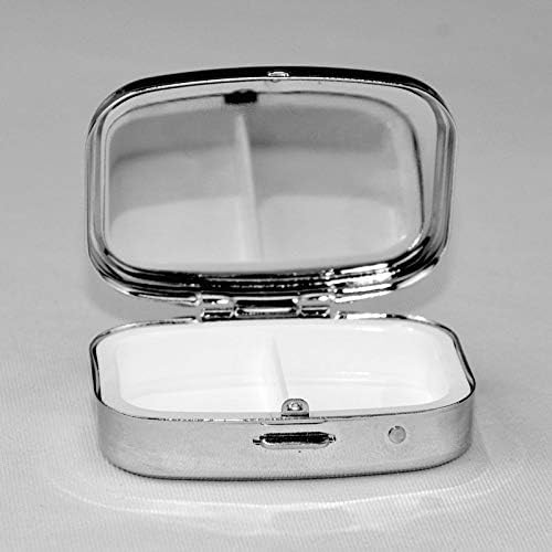 Dalmatinac Print Square Mini Pell Case со огледало за преносни преносни прегради за огледало за патувања