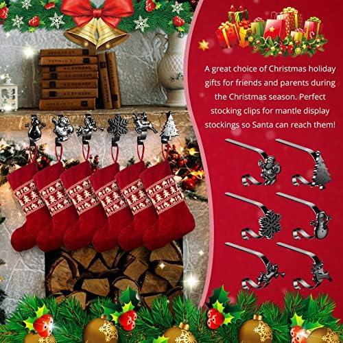 Порака за божиќни закачалки за божиќни порибници за куки за божиќни куки за метални држачи за порибување на лесни лесни
