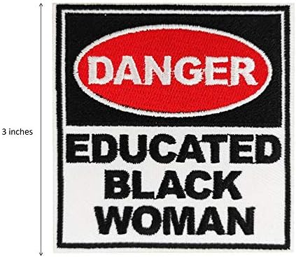 Опасност од слатка-глава, образована црна жена, лепенка против расистички црни животи, материи од BLM