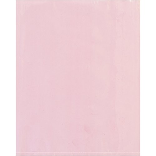 Анти-статички рамен поли поли торби, 4 x 16, розова, 1000/случај