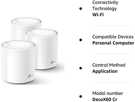 Tp-Линк Деко X60 WiFi 6 AX3000 - 3 Пакет-Цела Домашна Мрежа Wi-Fi Систем