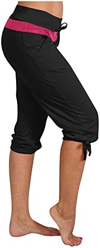 Dbylxmn женски тениски шорцеви панталони кратки цврсти панталони модни обични чино панталони женски панталони жени велосипедисти шорцеви