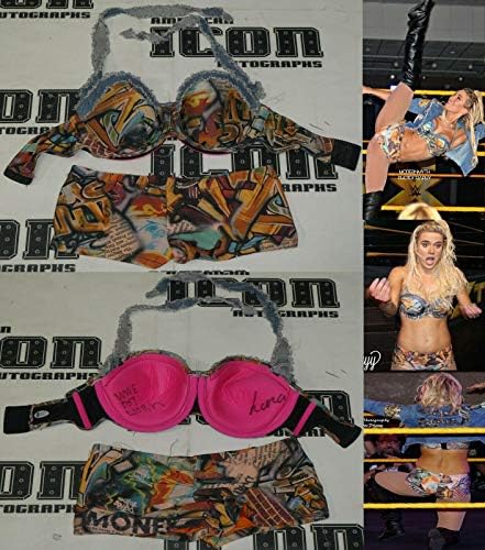 LANA 2X потпишан WWE NXT RING RING користена опрема BAS BECKETT COA Total Divas Autograph - Автограмирано борење разни предмети