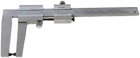 Uoeidosb 0-60mm не'рѓосувачки челик Верниер Калипер за алатки за мерење на калипер на диск со сопирачки висока прецизност 0,1 мм