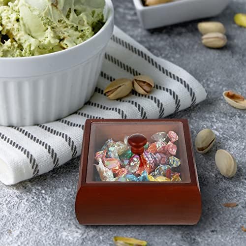 Контејнери за закуска со хемотон дрвени кутии за складирање кинески стил бонбони за складирање на ореви, декоративни занаетчиски гајби закуски