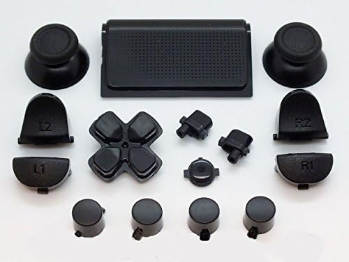 Замена на целосни копчиња за прилагодено мод комплет за Sony PlayStation 4 PS4 контролер црно