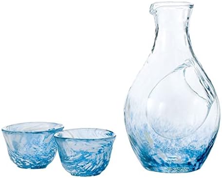 SDFGH SEKE постави јапонски стил чаша чаша ледено вино бокал за кутии за подароци за вино