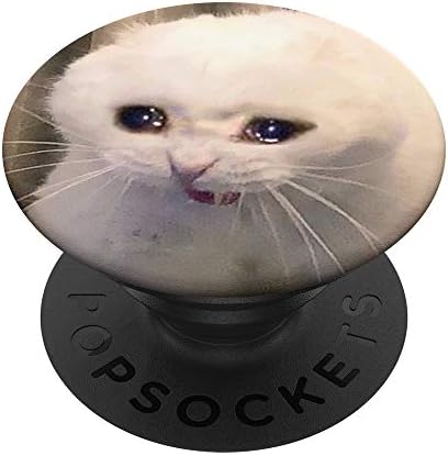 Тажно плачење мачки popsockets popgrip: заменлива зафат за телефони и таблети