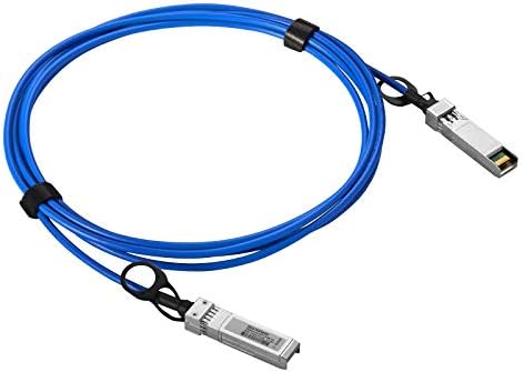 Сина 10 Gbps SFP+ директен кабел за прицврстување, 10GBE SFP+ DAC Twinax кабел за брокада XBR-TWX-0,5, 0,5-метарска пасивна 10Gbase SFP+