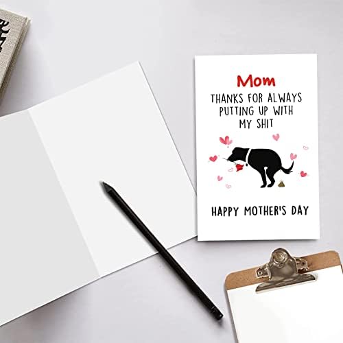 Среќно Куче Мајка Подароци За Жени, Груби Мајки Ден Картичка За Куче Мајка, Прво Милениче Ден Картичка За Неа, Смешен Денот На Мајката
