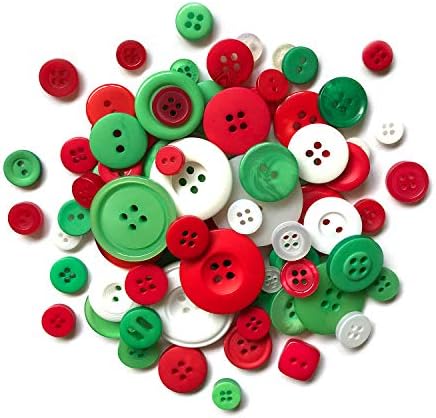 Копчињата Галор Божиќно копче Мејсон тегли, разнобојно
