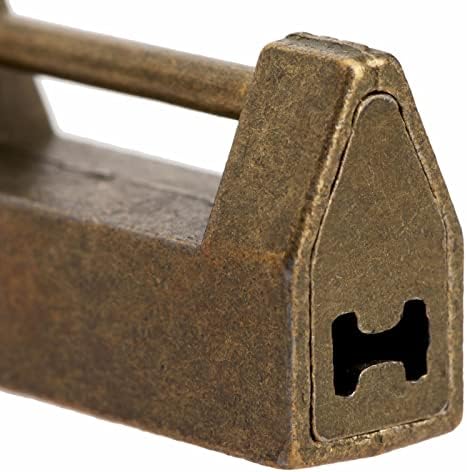 SDGH Кинески стар заклучување + клуч железо гроздобер антички месинг накит Дрвена кутија ретро -катанец куфер фиока за кабинети хардвер