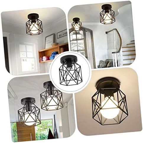 HOLIBANNA 1PC Американски стил Тавански ламба LED тавански светла Внатрешни wallидни светла влезна лустер кафез таванот светло гардероба