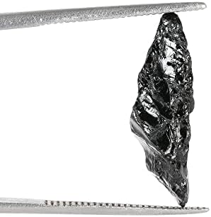 Gemhub Бразилски црна турмалин груба природна сурова суровини 1,60 КТ бразилски турмалин несечен лечен кристал