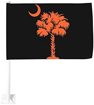 Знаме на палмето дрво знаме 12 × 18inches прозорец клип банер за возило со приврзоци автомобили на отворено